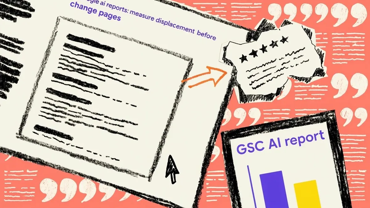 Editorial illustration for google ai reports: measure displacement before you change pages