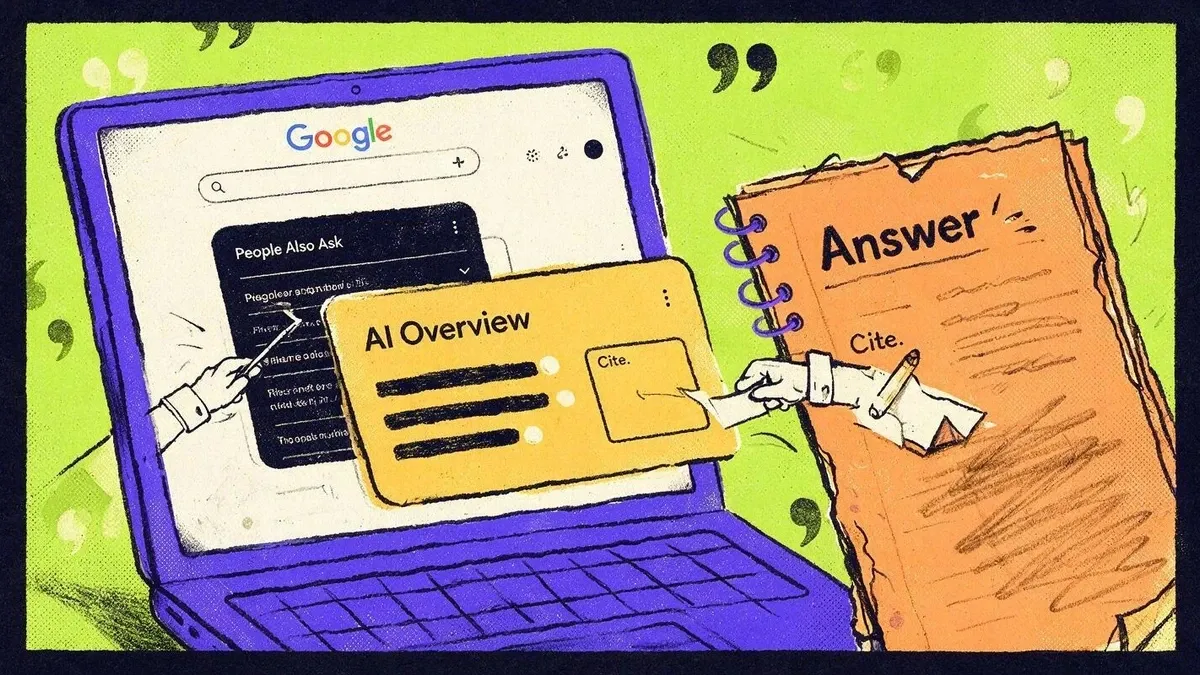 Editorial illustration for ai overviews replacing people also ask: quick publisher playbook