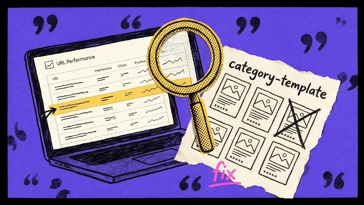 Editorial illustration for august 2026 spam update: did template pages cost you traffic?