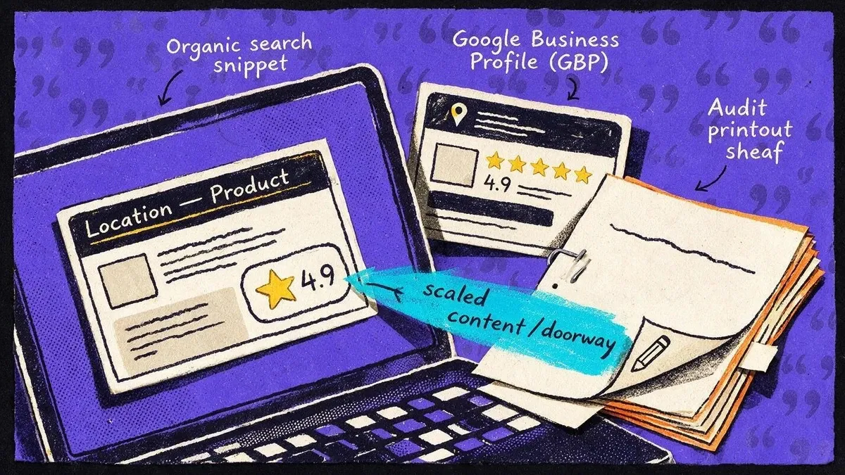Editorial illustration for google september 2026 spam update: will reviews save your organic traffic?