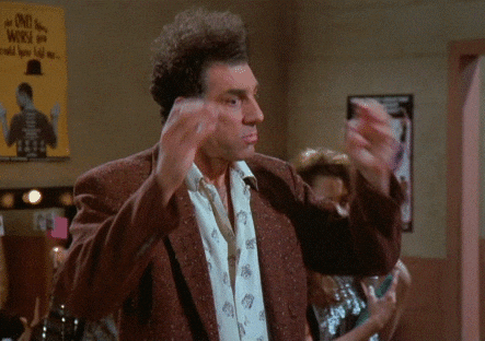 Cosmo Kramer Mind Blown reaction GIF