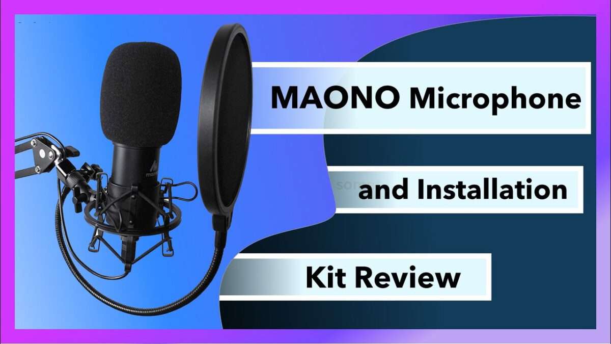 Yerain Abreu YouTube video thumbnail MAONO microphone kit review and installation video