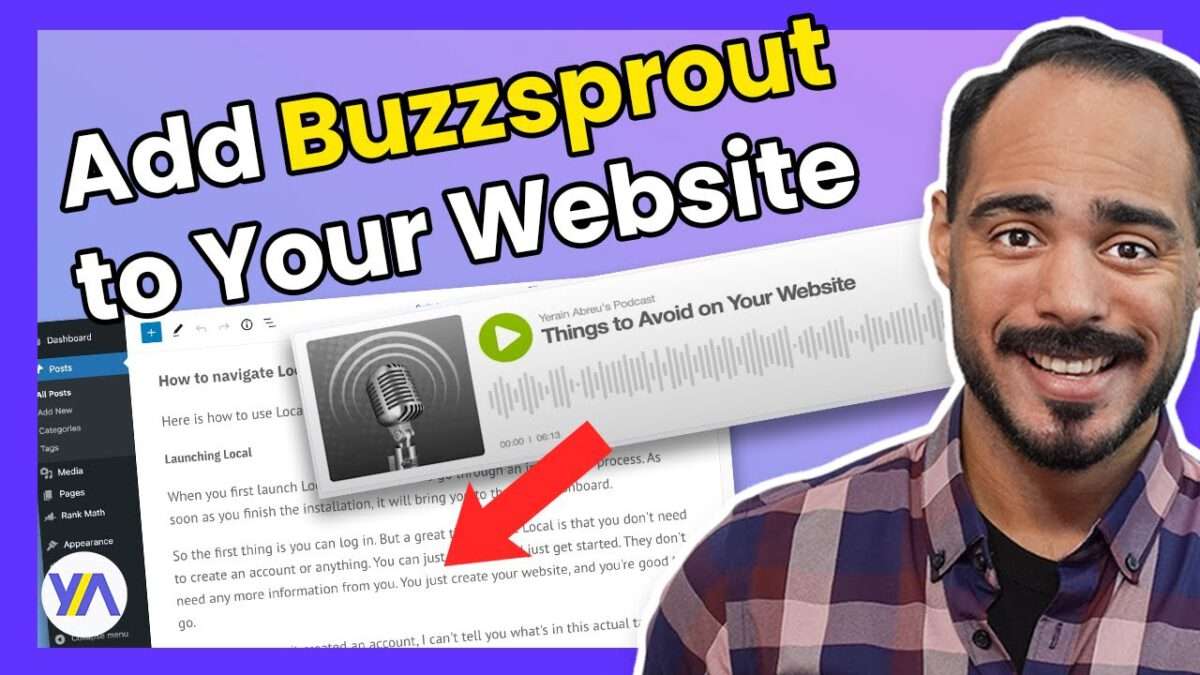 How to add Buzzsprout podcasts to your WordPress posts thumbnail.
