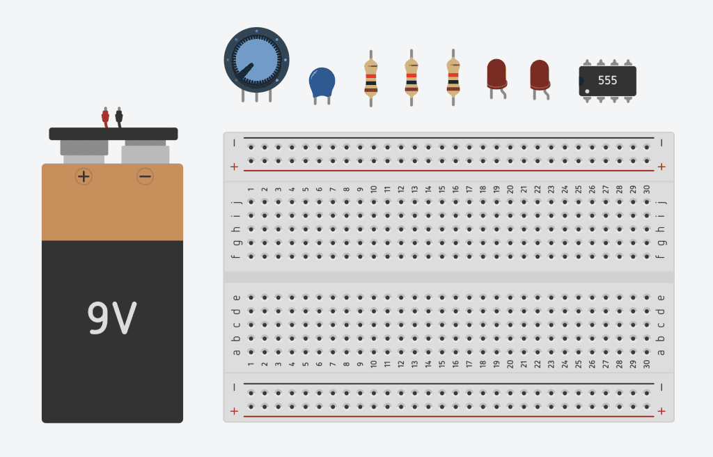 Image in a post titled 'using a 555 timer to make police lights' | screen shot 2022 06 17 at 12. 01. 18 am 1 | yerain abreu Screen shot 2022 06 17 at 12 01 18 am 1