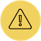Warning callout icon.