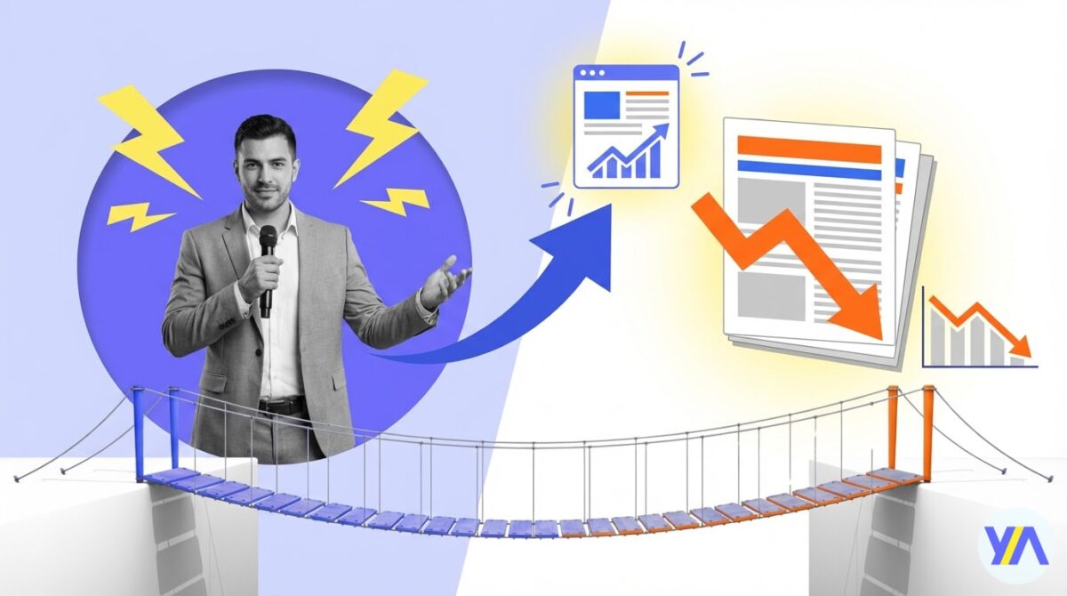 Thumbnail illustrating content strategy debate