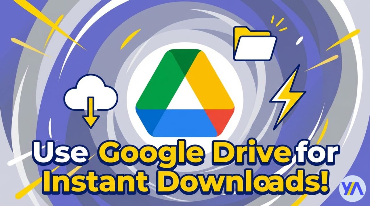 Thumbnail showcasing google drive usage for downloadable images